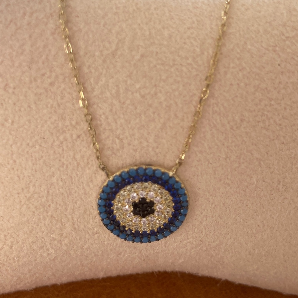 Anthropologie evil eye necklace brand new - Picture 4 of 10